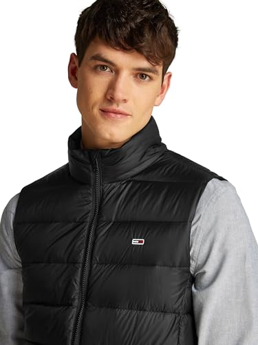 Tommy Jeans Herren Weste Down Leicht, Schwarz (Black), XXL – Ansicht 3