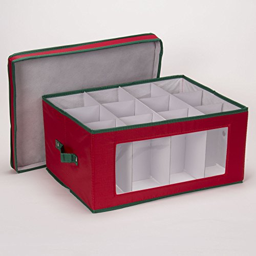 image for Household Essentials 542RED Holiday China Storage Chest with Lid and H