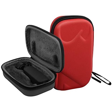 Portable Carry Case Bag for OSMO Pocket,Protective Box Handbag for DJI OSMO Pocket Camera Red Cover