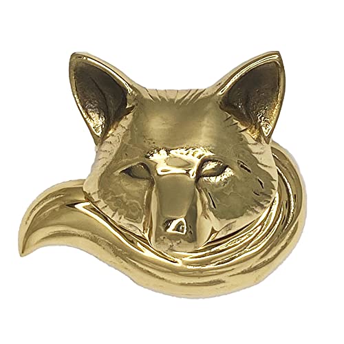 Fox Door Knocker - Brass (Standard Size) #TOP13