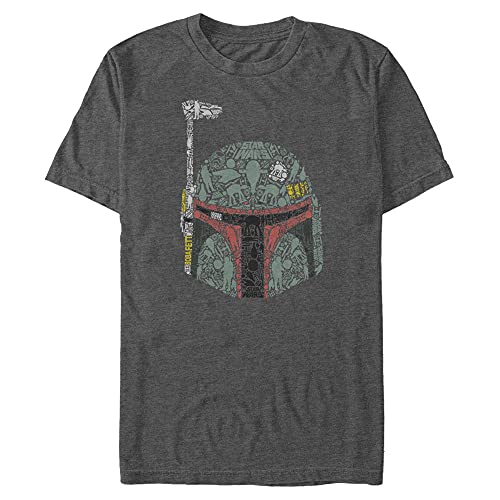 T-shirt Star Wars gris 5XL vêtement grande taille homme Boba Fett