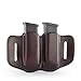1791 GunLeather - Thumb Break Holster for Beretta 92fs and Double Mag Pouch for Belts - OWB Leather Gun Holster - Right Hand - Fits Beretta 92FS, 90TWO, M9 / CZ 75,75b P07, P10, SP-01, P09 (BHX-4)