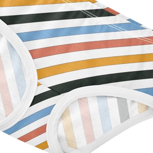Girls' Underpants Kids Cotton Underwear Panties Briefs For Girl Age 2-8 Years Colorful Diagonal Stripes4