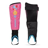 Vizari Blossom Shin Guard, Pink/Blue, Medium