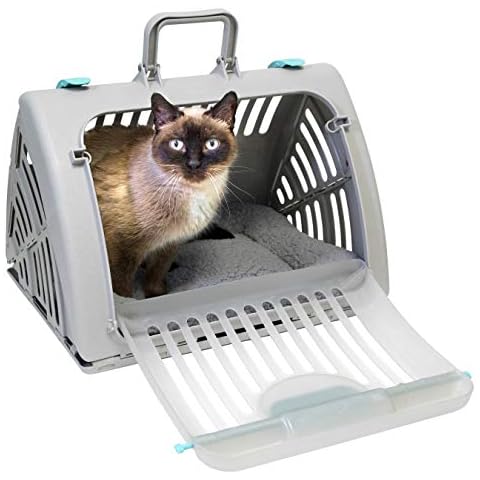 SportPet Foldable Travel Cat Carrier with Bed Cover