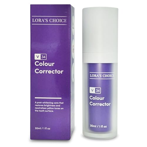 GOODY 2'S Lora Choice V34 Purple Toothpaste Tooth Stain Concealer Teeth Whitening Booster Color Correcting Serum for Brighter Teeth 30ml