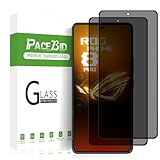 pacebid privacy pellicola protettiva compatibile con asus rog phone 8 pro, [2 pezzi] anti spy vetro temperato schermo pellicola [9h durezza] [anti-graffo] per asus rog phone 8 pro