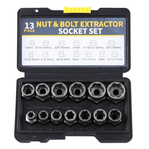 Extractor de tornillos de alta resistencia kit de 5 extractores mecánicos de tuercas atascadas 2