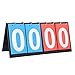 Tableau d'affichage de Table de Tennis, Tableau d'affichage Portable Durable, Tableau d'affichage de Sports Flip Compteur de Scores Tableau d'affichage Portable pour Table de(Quatre tableaux de bord)