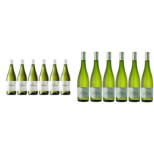 Viña Sol, Vino Blanco - 6 botellas de 75 cl, Total: 4500 ml & Viña Esmeralda, Vino Blanco - 6 botellas de 75 cl, Total: 4500 ml