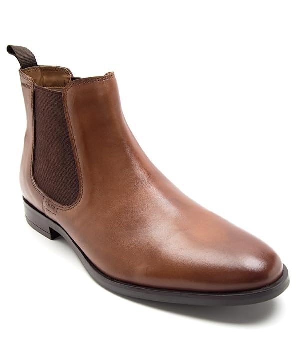 Image of Thomas Crick Men's Chelsea Boots - Genuine Leather - Classic Formal Ankle Boots for Office & Occasion
