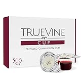 TrueVine Prefilled Communion Cups and Wafer Set With Wafer & Juice - Fresh, Easy-Open Communion for...