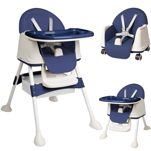 HENGMEI 3in1 Hochstühle Kinderstuhl Esstisch Babystuhl Lauflernhilfe...
