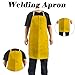 BE-TOOL Leather Welding Work Apron Heat Flame Resistant Welding Apron Men Women Welding Work Protection Apron for Blacksmiths, Welders, Woodworkers (Yellow)