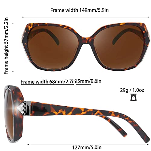 Image of The Fresh Women's Oversized Square Jackie O Cat Eye Hybrid Butterfly Fashion Sunglasses - Exquisite Packaging
