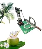 Máquina de apertura y pelado de coco. Herramienta manual de tapado de coco para un procesamiento eficiente del coco