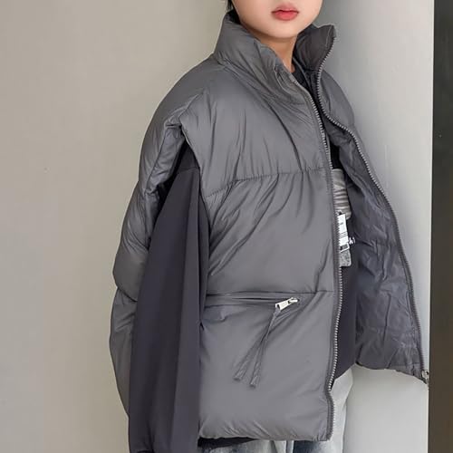 Boys and Toddlers' Puffer Vest Casual Loose Fit Warm Thick Sleeveless Down Jacket Water Resistant Windproof Quilted Jacket2