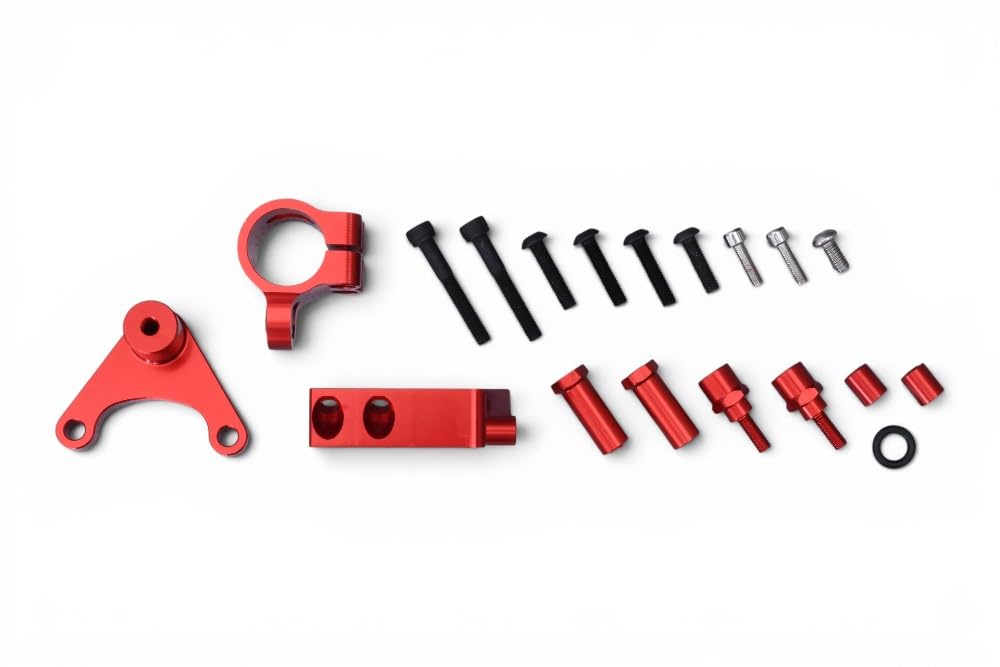 avdb-Moto Lenkungsdämpfer kompatibel mit Ducati Hypermotard 950 / HM950 2019-2025, HM950SP / Hypermotard 950 SP/RVE 2019-2025 Carbon + Befestigung