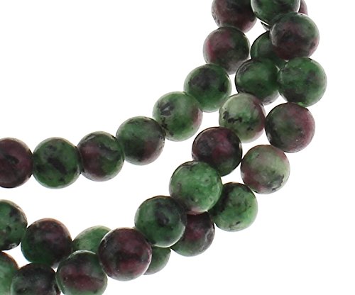 Perlin Gemstone Beads Ruby in Zoisite, Ruby in Zoisite, 10/8/6/4 mm Ball, Semi Precious Stone, Gemstones (4 mm, 25 Pieces) - Image 3