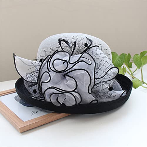 Chapeau mode femme YXWYXWA avec fleurs bouclées pour révéler votre élégance naturelle