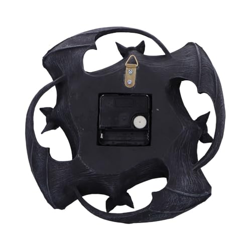 Nemesis Now Creatures of the Night Bat Clock 22cm, Resin, Black, Cast in the Finest Resin, Expertly Hand-Painted - Image 3