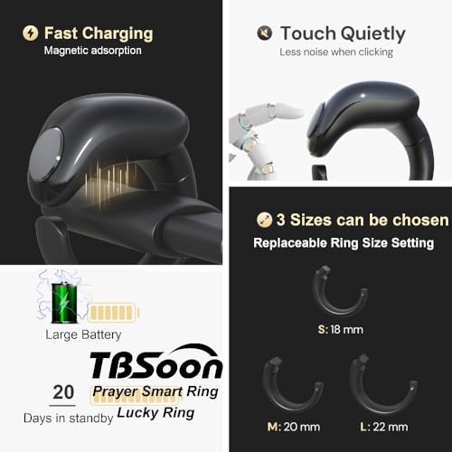 Anillo inteligente de oración con contador de cuentas y reloj despertador Azan 5