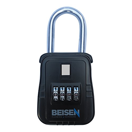 Beisen Key Safe Realtor Lock Box with Set-Your-Own Combination Lock
