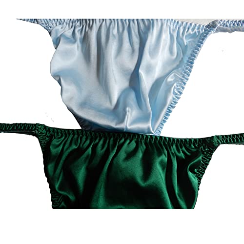 Men's Silk Panties G-Strings Thongs Size S M L XL 2XL (Multicoloured)3