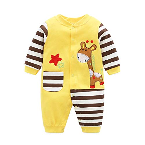 UYZ Baby Onesies Schlafanzüge Strampler - Jungen Mädchen Baumwolle Jumpsuit Langarm Cartoon Pyjamas Kleinkind Bodysuits Outfits Kleidung Set2020.10.10 Cover