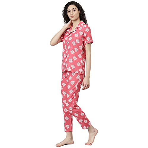 Image of NAINVISH Women's Cotton Printed Night Suit Pack of 3 (NW307 SPS)