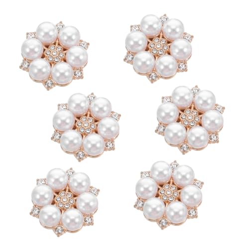 Cubre botones para camisas clips de aleación con perlas y pedrería