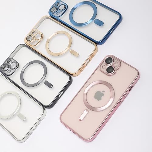Coque magnétique noire pour iPhone 13 transparente et antichoc - 4