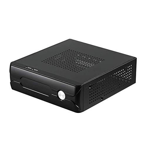 Matedepreso Mini Itx Funda Ordenador de Sobremesa Funda Htpc 2.0 USB Videojuego Potencia Fuente Metal Chasis - M03, Free Size