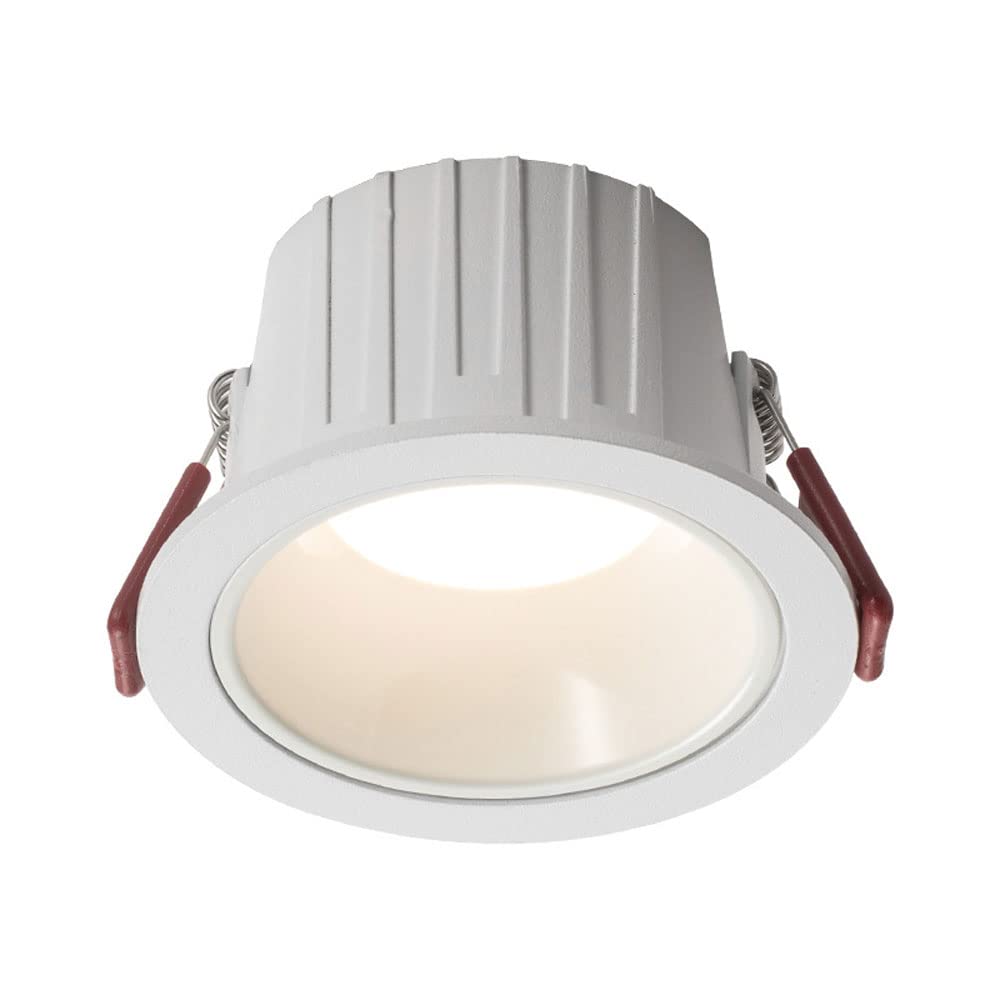 ASerZenith White Cup/Black Cup Metal Led Ceiling Lights, 7W,Led Can Lights 3.4" Round Retrofit Recessed Lighting,Baffle Trim, Cri90 Dimmable Downlight, Ceiling For Bathroom Downlight,A-4000K