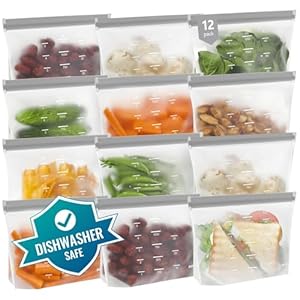 Dishwasher Safe Reusable Storage Ba...