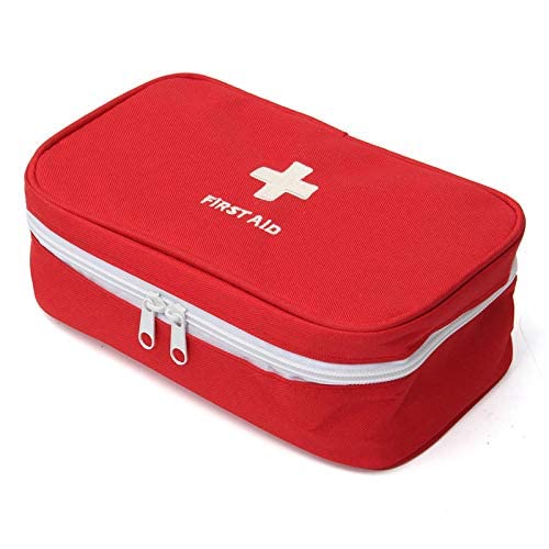 shyam enterprise Mini First Aid Pouch Empty for Home Outdoor Travel Camping Hiking Emergency Medical Storage Bag Medicine Holder Medicine Organizer Box Portable Multicolor 1 PCS-picture-50