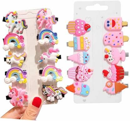 SMIZZY ; (RE) TOUCHING LIVES 20pcs Rainbow Unicorn/Ice Cream/Fruits/Cartoon Family Hair Clips Set Baby Hairpin For Kids Girls Toddler Barrettes Hair Accessories (Multicolor) (B09SQ85M93) Amazon Price History, Amazon Price Tracker