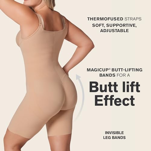 Leonisa Short Bottom Sculpting Butt Lifting Body Shaper Bodysuit Tummy Control Shapewear for Women3