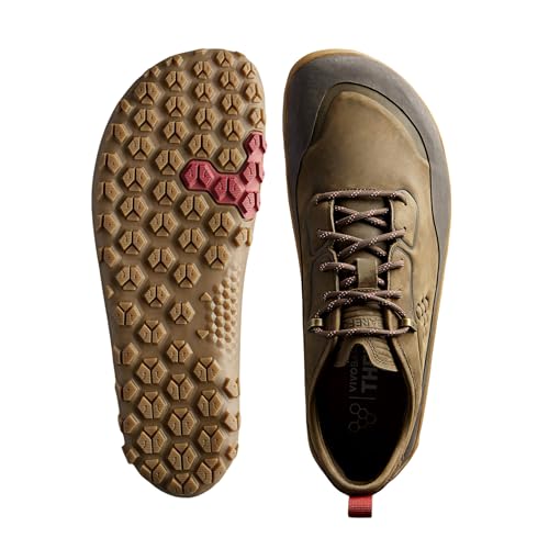 Image of Vivobarefoot Men's Tracker Leather All Terrain Low Hiking Shoe