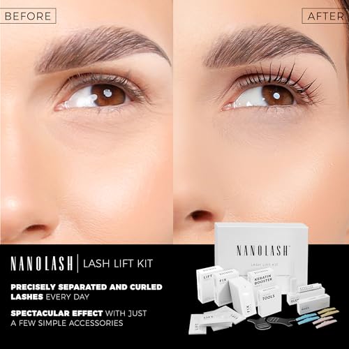 Nanolash Lash Lift Kit - professional eyelash lifting kit, DIY kit for eyelash lifting at home and in the salon, DIY eyelash lamination, lash curling kit