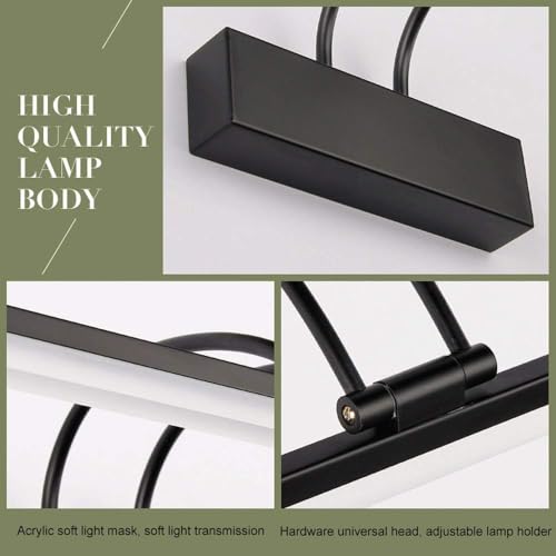 Lámpara de espejo frontal LED moderna para eliminar sombras al maquillar 6