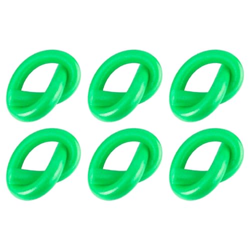 AC - Pack de 6 Churros de Natación - Tubo Flotador Espuma - Habilitación - Palo Flotador - 150 cm - Color Verde
