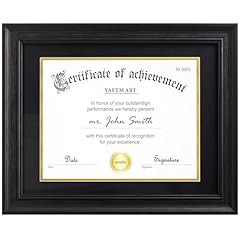 Rustic Black Frame / Black & Gold Mat - 11x14 matted to 8.5x11