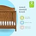 Davinci Charlie 4-in-1 Convertible Baby Crib - GREENGUARD Gold Certified Convertible Crib to Toddler Bed, Daybed, Full-Size Wooden Bed, Durable, 4 Adjustable Mattress Heights - Chestnut