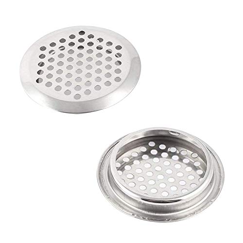 Xmhf Stainless Steel Round Mesh Hole Air Vents 53Mm/2.1Inch Mounting Diameter 50Pcs #TOP2