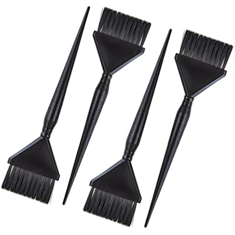 Classic Hair Dye Brushes - 4 Standard Size Tint Brushes for Hair Color - Hair Dye Brush Applicator - Hair Coloring Brush - Color Brushes for Hair Salon - Highlight Brush Cover