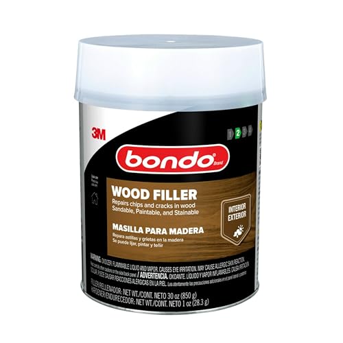 3m bondo wood filler 30 oz (850. 49 g) with bondo cream hardner 0. 5 oz...