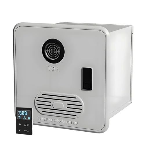 LYAYYDS Calentador de Agua sin Tanque para RV, Ducha instantánea, CC 12 V, con Puerta de 15 x 15 Pulgadas, Calentador de Agua a propano instantáneo para RV, Calentador de Ducha