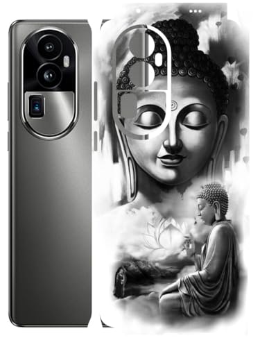 Image of AtOdds - Full Body Back Screen Guard Protector Film - Lamination Wrap Skin Sticker Compatible with Oppo Reno 10 PRO Plus | Scratchproof Matte Finish (Buddha)