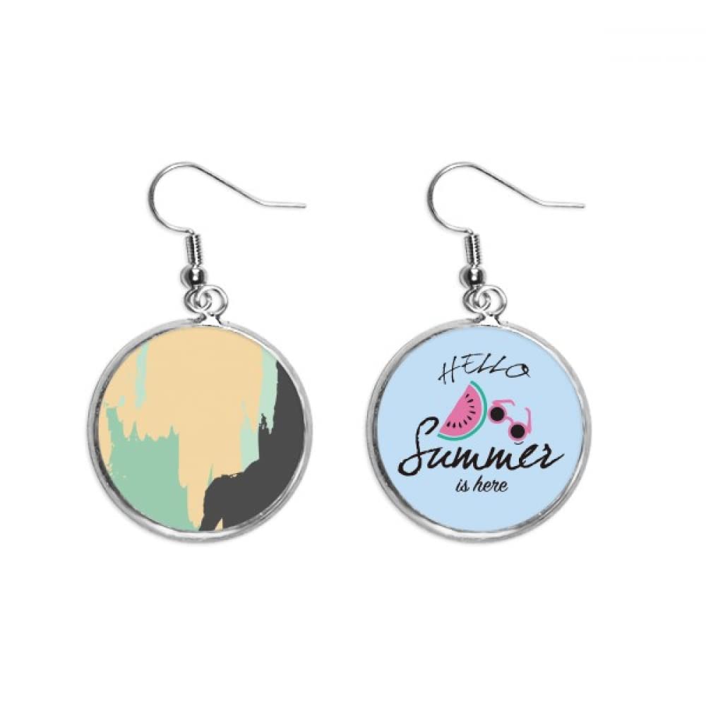 Pendientes de sandía artesanales con acabado artístico de alta calidad 5